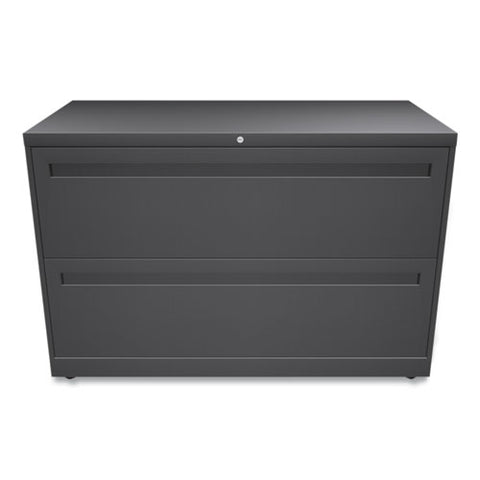 Brigade 700 Series Lateral File, 2 Legal/letter-size File Drawers, Charcoal, 42" X 18" X 28"