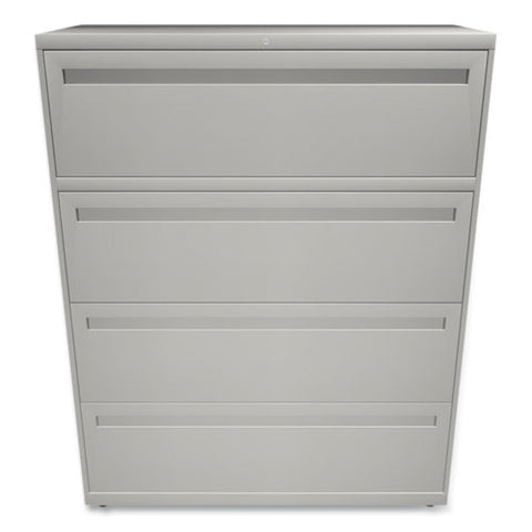 Brigade 700 Series Lateral File, 4 Legal/letter-size File Drawers, Light Gray, 42" X 18" X 52.5"