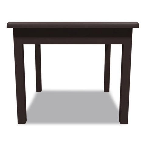 Laminate Occasional Table, Square, 24w X 24d X 20h, Mahogany