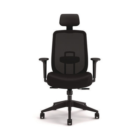 Altern Mesh Back Task Chair, 17.95 To 21.1 Seat Height, Black Seat, Black Back, Black Base