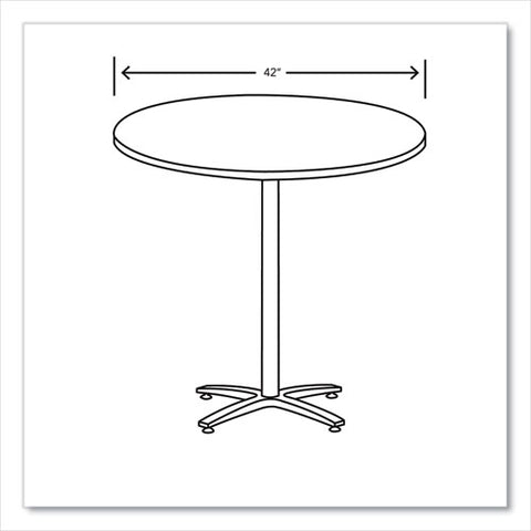 Between Round Table Top, 42" Diameter, Silver Mesh