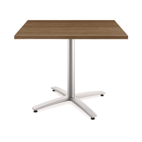 Between Seated-height X-base For 42" Table Tops, 32.68w X 29.57h, Silver