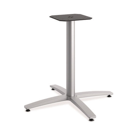 Between Seated-height X-base For 42" Table Tops, 32.68w X 29.57h, Silver