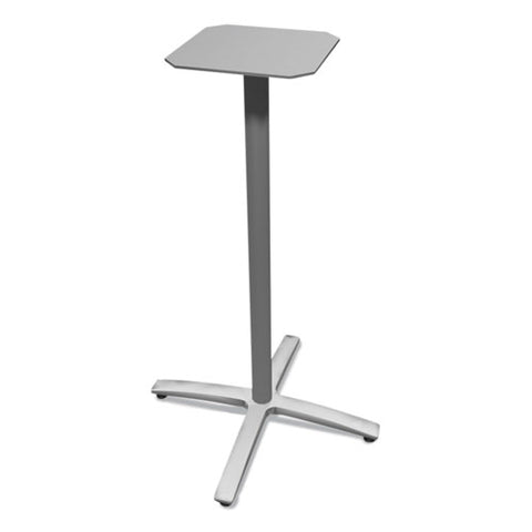 Between Standing-height X-base For 30" To 36" Table Tops, 26.18w X 41.12h, Silver