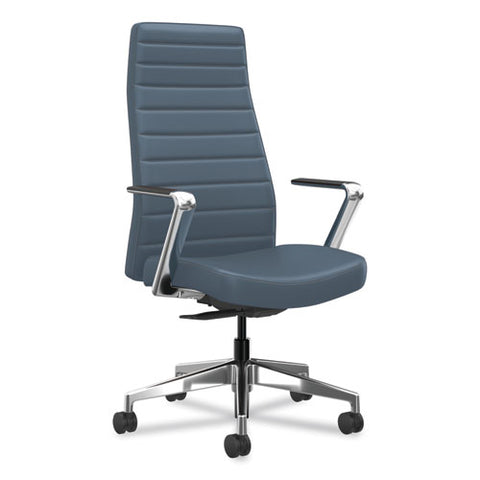 Cofi Executive High Back Chair, Supports Up To 300 Lb, Nimbus Seat, Nimbus Back, Polished Aluminum Base