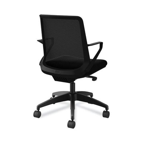 Cliq Office Chair, Supports Up To 300 Lb, 17" To 22" Seat Height, Black Seat, Black Back, Black Base