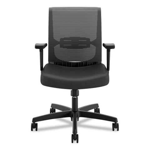 Convergence Mid-back Task Chair, Swivel-tilt, Supports Up To 275 Lb, 15.75" To 20.13" Seat Height, Black