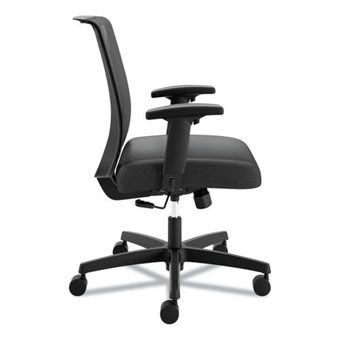 Convergence Mid-back Task Chair, Swivel-tilt, Supports Up To 275 Lb, 15.75" To 20.13" Seat Height, Black