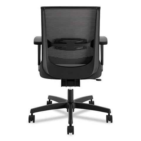 Convergence Mid-back Task Chair, Swivel-tilt, Supports Up To 275 Lb, 15.75" To 20.13" Seat Height, Black