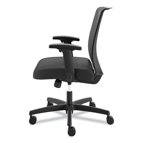 Convergence Mid-back Task Chair, Swivel-tilt, Supports Up To 275 Lb, 15.75" To 20.13" Seat Height, Black