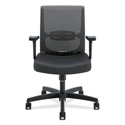 Convergence Mid-back Task Chair, Swivel-tilt, Supports Up To 275 Lb, 15.75" To 20.13" Seat Height, Black