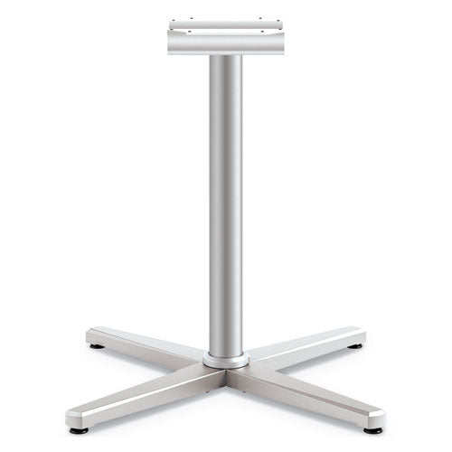 Arrange X-leg Base For 42" To 48" Tops, 32w X 32d X 28h, Silver