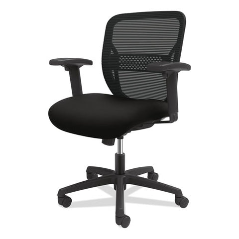 Gateway Mid-back Task Chair, Supports Up To 250 Lb, 17" To 22" Seat Height, Black