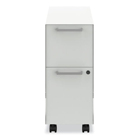 Fuse Mobile Slim Pedestal File, Left/right, 2-drawers: Box/file, Letter, Designer White, 10 X 23.25 X 21