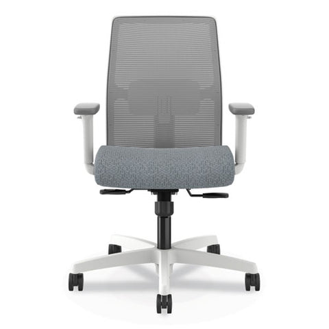 Ignition 2.0 Mid-back Mesh Task Chair, Posture Lock, Up To 300lb, Basalt Seat, Fog Back/white Base