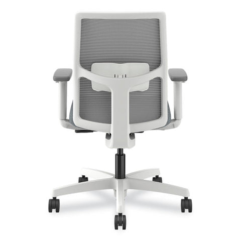 Ignition 2.0 Mid-back Mesh Task Chair, Posture Lock, Up To 300lb, Basalt Seat, Fog Back/white Base