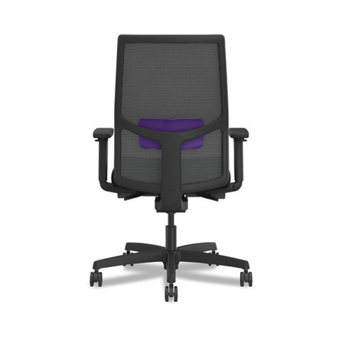 Ignition 2.0 4-way Stretch Mid-back Mesh Task Chair, Supports Up To 300 Lb, 17" To 21" Seat Height, Black