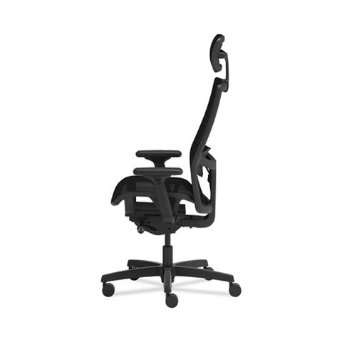 Ignition 2.0 4-way Stretch Mesh Back/seat Task Chair With Headrest, Supports Up To 300 Lbs, 17" To 21" Seat, Black Seat/base