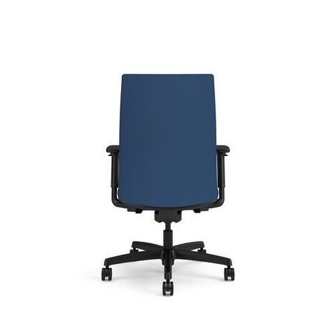 Ignition 2.0 Vinyl Upholstered Mid-back Task Chair, Adjustable T-arms, 17 To 21.5 Seat Height, Elysian Seat/back, Black Base