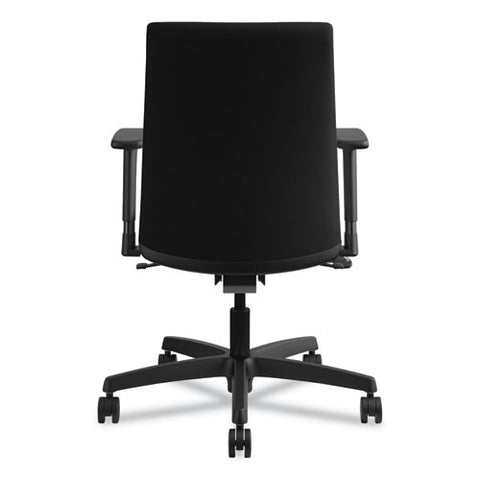 Ignition Series Fabric Low-back Task Chair, Supports Up To 300 Lb, 17" To 21.5" Seat Height, Black