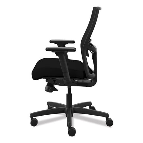 Ignition 2.0 4-way Stretch Low-back Mesh Task Chair, Supports Up To 300 Lb, 16.75" To 21.25" Seat Height, Black