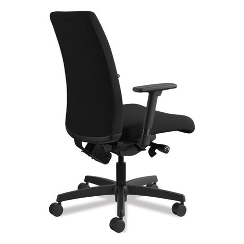 Ignition Series Mid-back Work Chair, Supports Up To 300 Lb, 17" To 22" Seat Height, Black