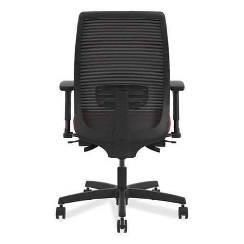 Endorse Mesh Mid-back Work Chair, Supports Up To 300 Lb, 17.5" To 21.75" Seat Height, Black