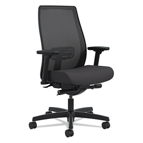 Endorse Mesh Mid-back Work Chair, Supports Up To 300 Lb, 17.5" To 21.75" Seat Height, Black