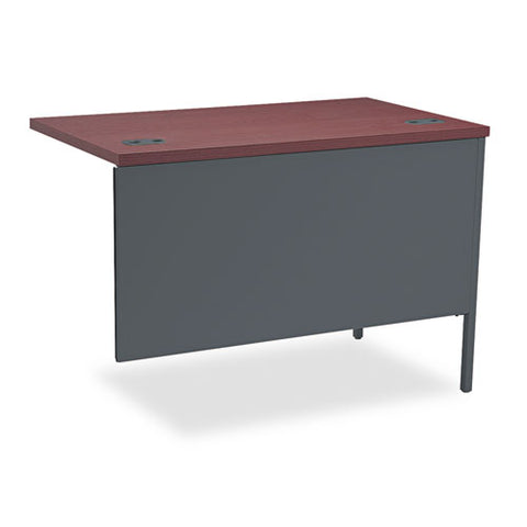 Metro Classic Series Workstation Return, Left, 42w X 24d X 29.5h, Mahogany/charcoal