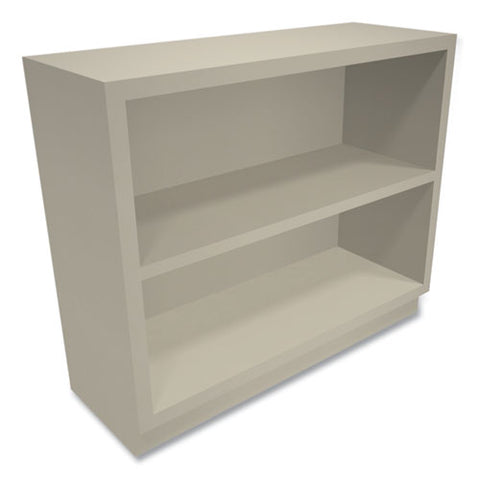 Metal Bookcase, Two-shelf, 34.5w X 12.63d X 29h, Putty