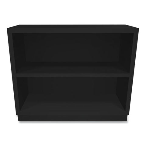 Metal Bookcase, Two-shelf, 34.5w X 12.63d X 29h, Black