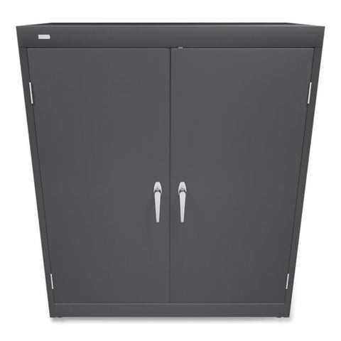 Assembled Storage Cabinet, 36w X 18.13d X 41.75h, Charcoal