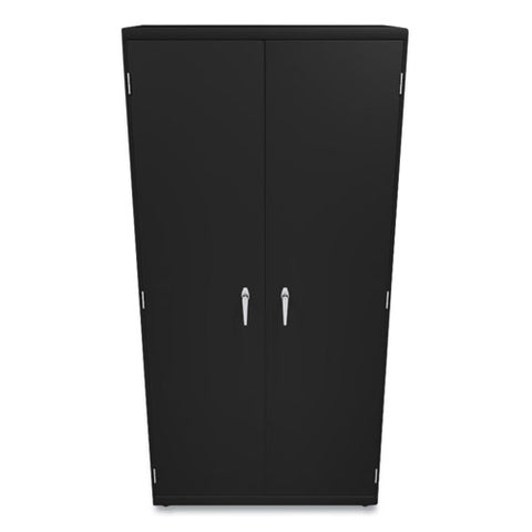 Assembled Storage Cabinet, 36w X 18.13d X 71.75h, Black