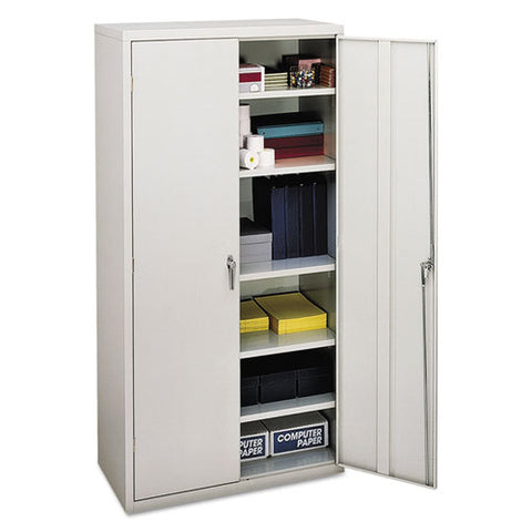 Assembled Storage Cabinet, 36w X 18.13d X 71.75h, Light Gray