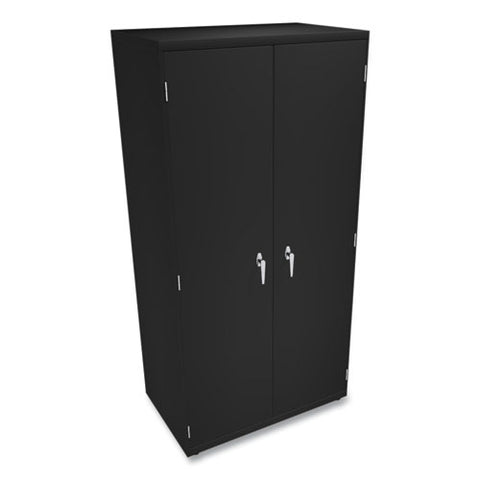 Assembled Storage Cabinet, 36w X 24.25d X 71.75h, Black