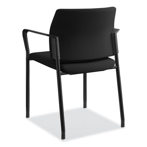 Accommodate Series Guest Chair With Arms, Fabric Upholstery, 23.25" X 22.25" X 32", Black Seat/back, Charblack Legs, 2/carton