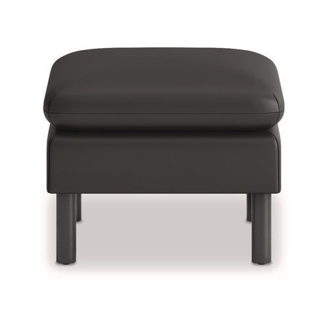 Parkwyn Series Ottoman, 23" X 23" X 17.5", Black