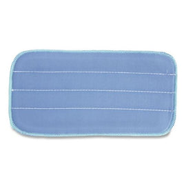 Microworks Flat Microfiber Specialty Pad, 11 X 5, Blue, Dozen