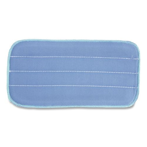 Microworks Flat Microfiber Specialty Pad, 11 X 5, Blue, Dozen