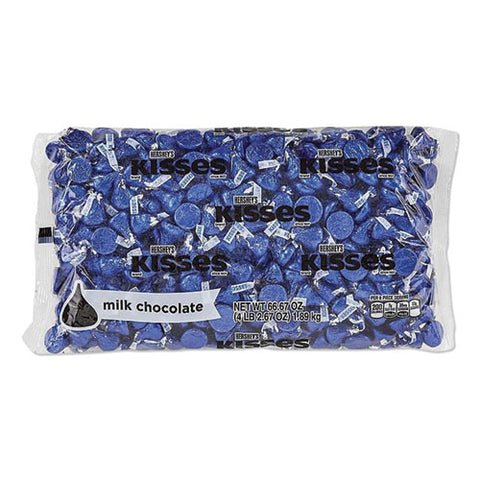 Kisses, Milk Chocolate, Dark Blue Wrappers, 66.7 Oz Bag