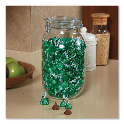 Kisses Milk Chocolate, Green Wrappers, 66.7 Oz Bag