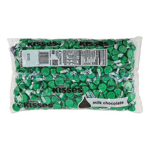 Kisses Milk Chocolate, Green Wrappers, 66.7 Oz Bag