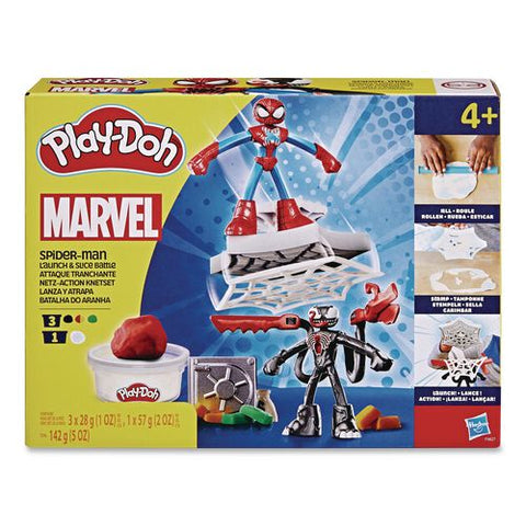 Play-doh Marvel Spider-man Launch And Slice Battle Playset