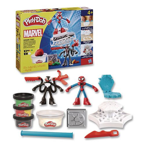 Play-doh Marvel Spider-man Launch And Slice Battle Playset