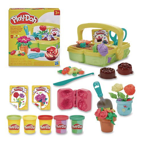 Play-doh Blooming Flowers Playset, Assorted Colors