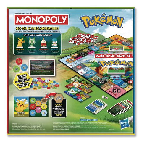 Monopoly Pokemon Edition Board Game, Ages 8 And Up