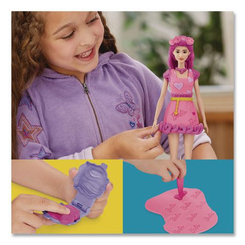 Play-doh Barbie Hearts And Hair Doll Set