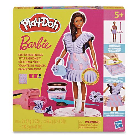 Play-doh Barbie Fashionista Ruffles Doll Set