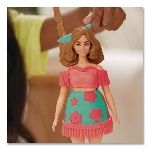 Play-doh Barbie Florals And Fringe Doll Set