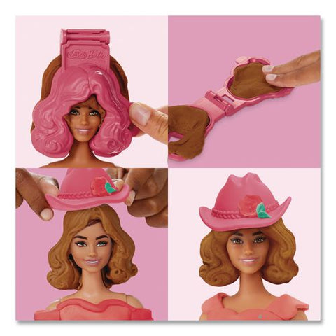 Play-doh Barbie Florals And Fringe Doll Set
